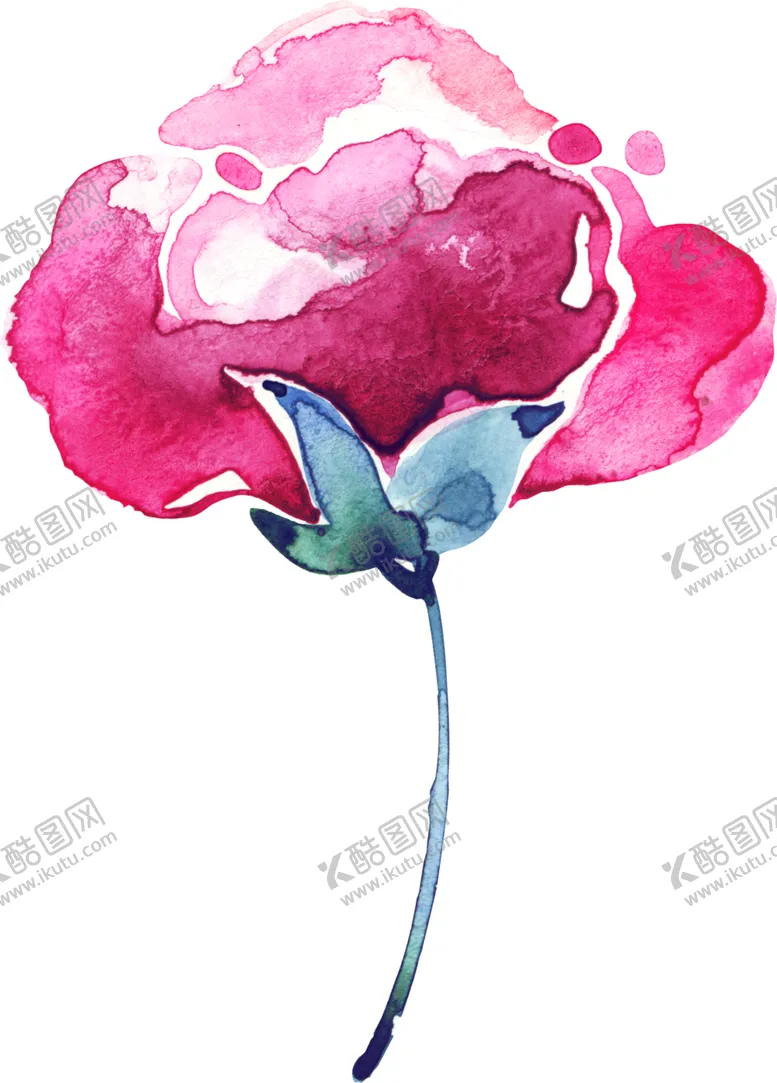 编号：74938905042136183621【酷图网】源文件下载-水彩手绘花卉花朵植物
