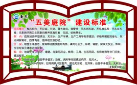 五美庭院建设标准