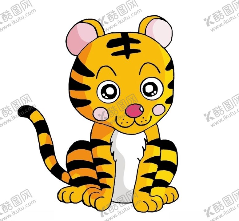 编号：95444010302001086061【酷图网】源文件下载-卡通老虎