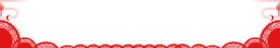 红色花纹边框