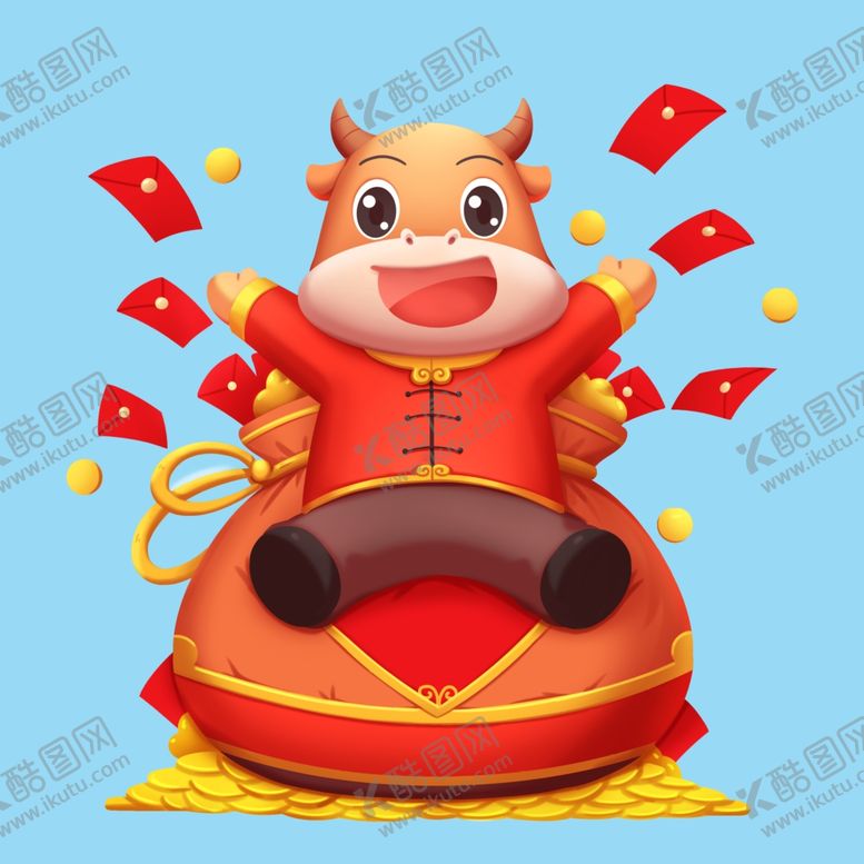 编号：63881810081551055577【酷图网】源文件下载-卡通牛