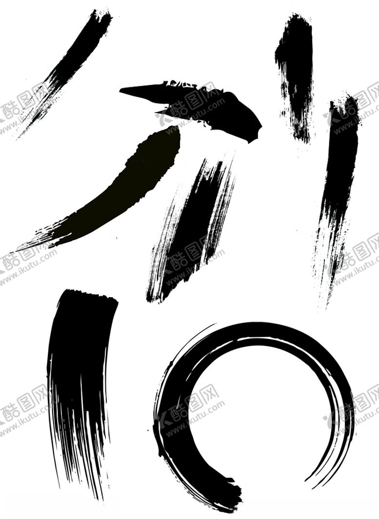 编号：83576209180855018353【酷图网】源文件下载-毛笔笔触