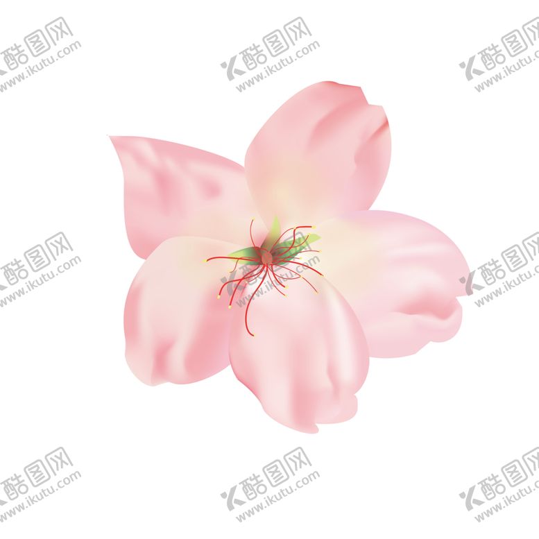 编号：55824512100401581816【酷图网】源文件下载-手绘粉色桃花免扣素材图片