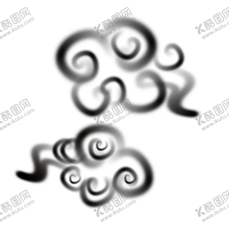 编号：78020004182152316775【酷图网】源文件下载-手绘国潮云彩元素