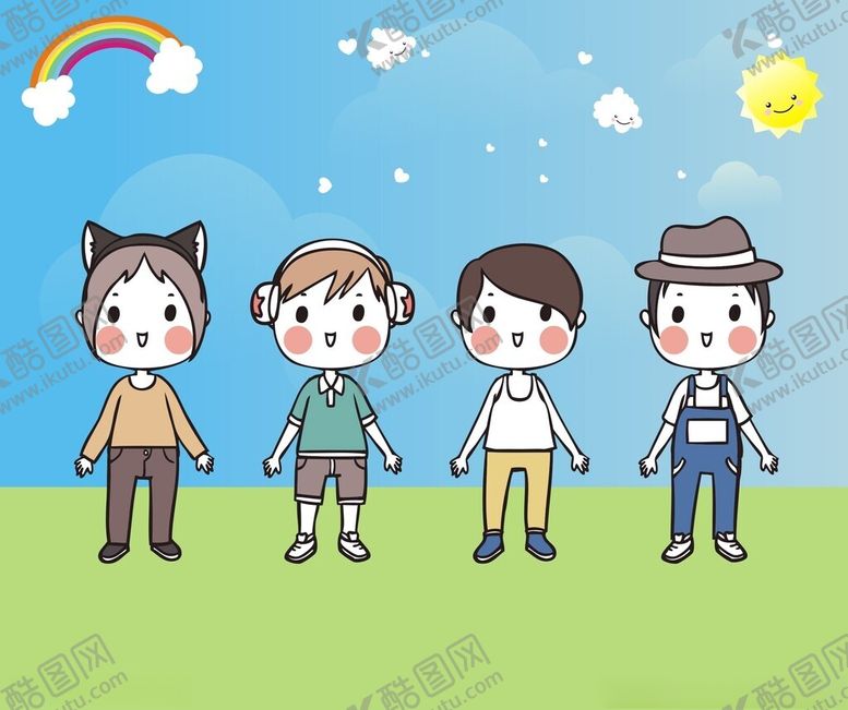编号：44744102070103119696【酷图网】源文件下载-幼儿园幼儿卡通孩子
