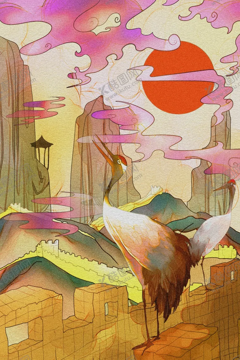 编号：83787006261140481198【酷图网】源文件下载-国潮插画
