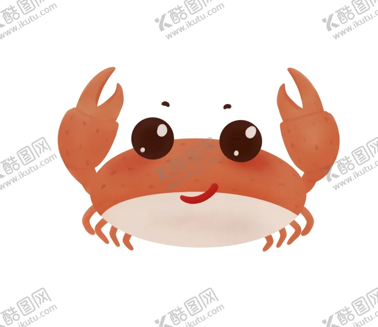 编号：34775602212227194821【酷图网】源文件下载-卡通螃蟹插画