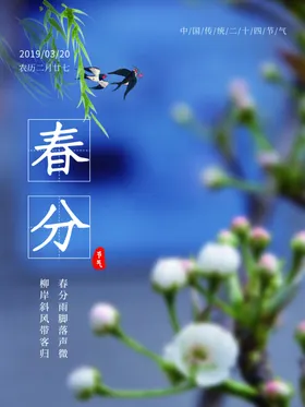 春分海报闪屏节气二十四节气