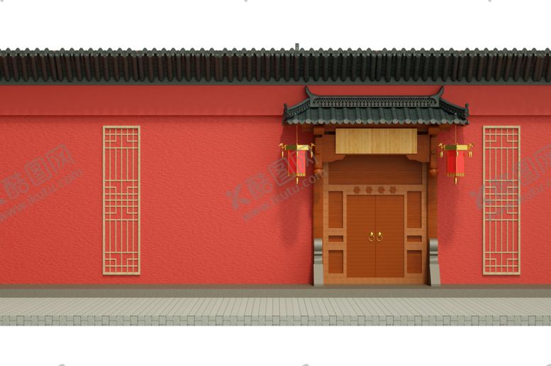 编号：93283605092254437183【酷图网】源文件下载-手绘古建筑