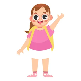 卡通学生形象儿童小朋友小孩子
