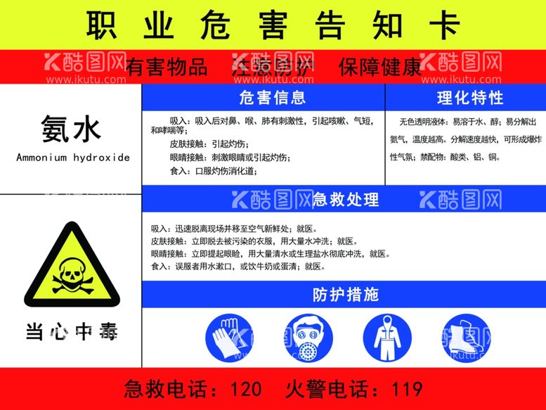 编号：56200912200231444392【酷图网】源文件下载-氨水危害告知