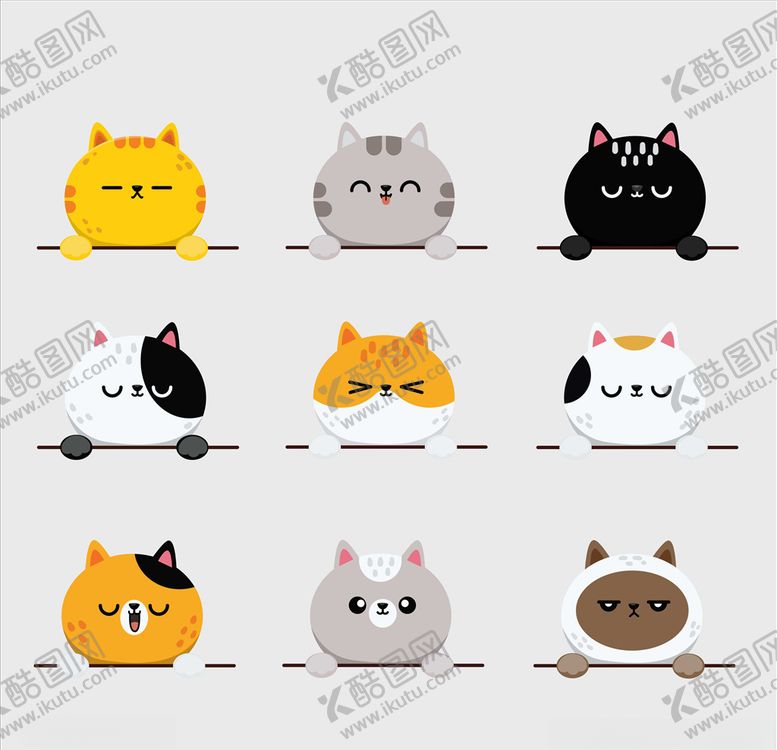 编号：14321206242302563990【酷图网】源文件下载-卡通小猫