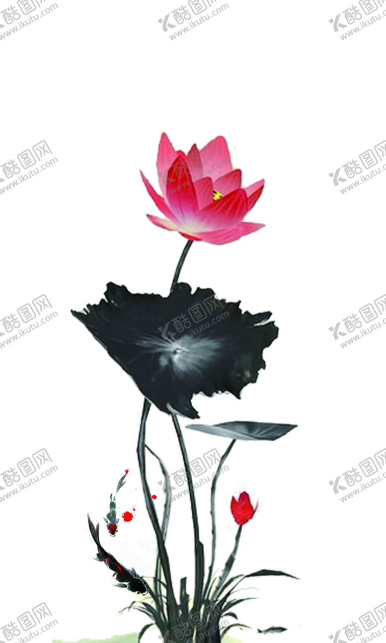 编号：82506609142339192899【酷图网】源文件下载-水墨荷花手机壳