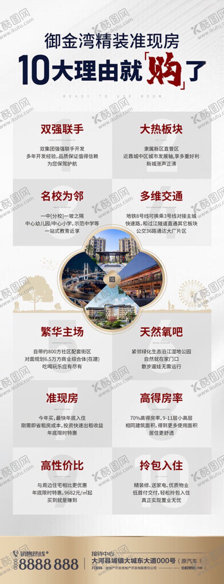 编号：35652502040926529321【酷图网】源文件下载-地产价值点微推海报展架易拉宝