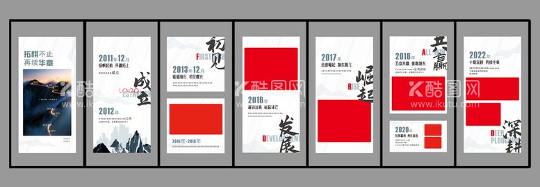 编号：45382009290210335612【酷图网】源文件下载-公司历程展板