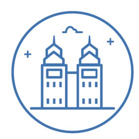 中国城市地标建筑简笔画