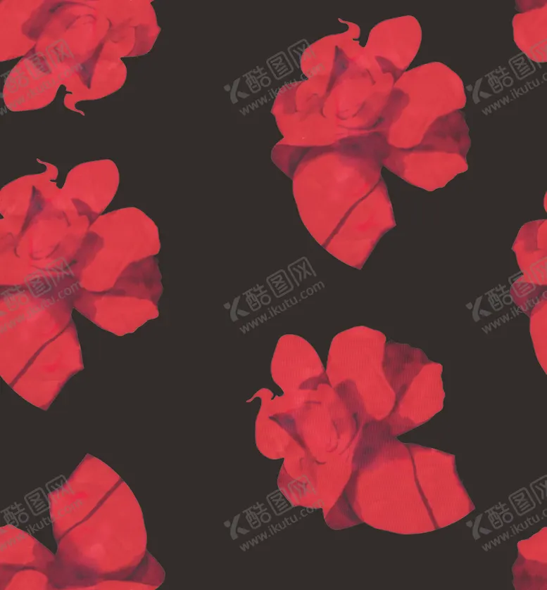 编号：15488805011114104860【酷图网】源文件下载-碎花大红花矢量复古方巾