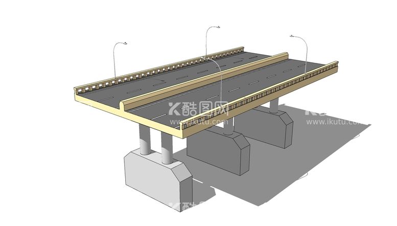 编号：32194512250059148129【酷图网】源文件下载-简约桥SU模型