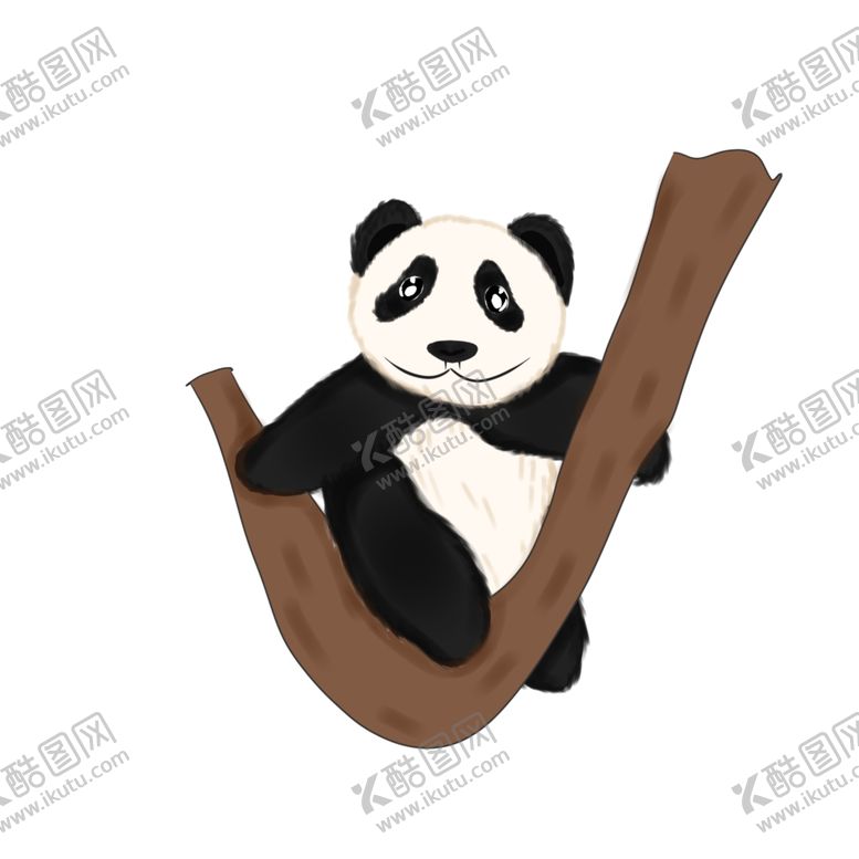 编号：28041904220447565811【酷图网】源文件下载-手绘熊猫