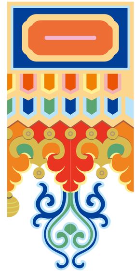 藏族少数民族蒙古族花纹