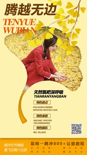云南腾冲旅游移动端海报