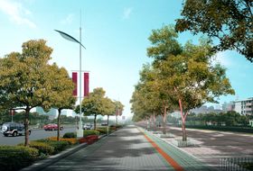福林苑道路绿化景观效果图