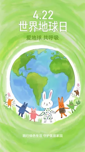 世界地球日海报