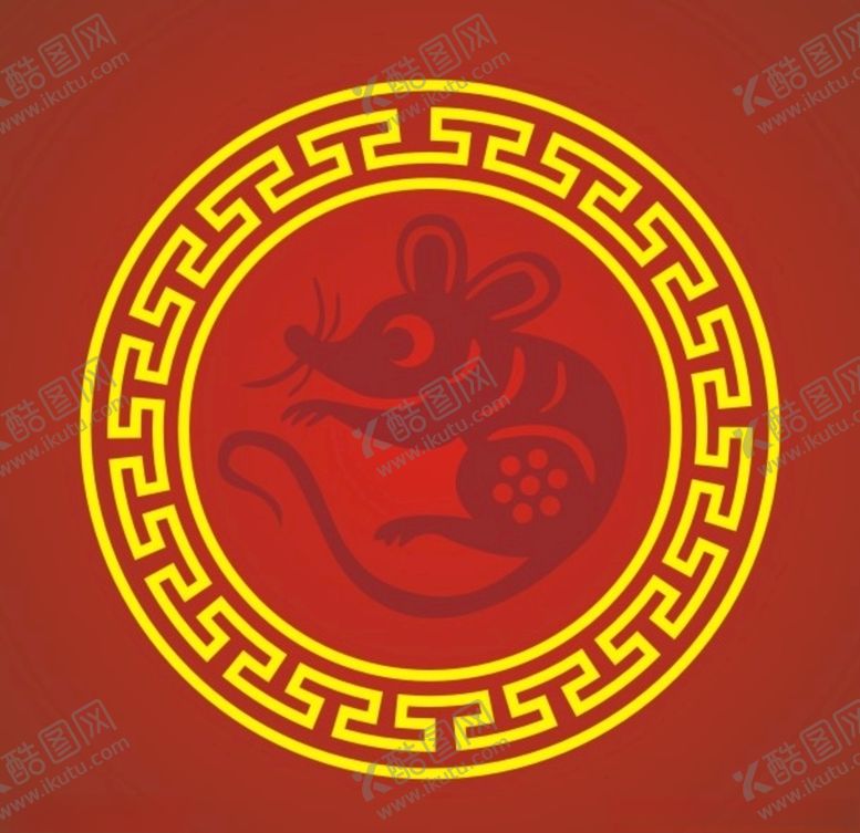 编号：72857509290033345139【酷图网】源文件下载-万字回文鼠矢量