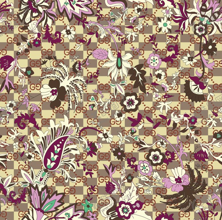 编号：95684609192114005920【酷图网】源文件下载-大牌复古数码印花男装女装