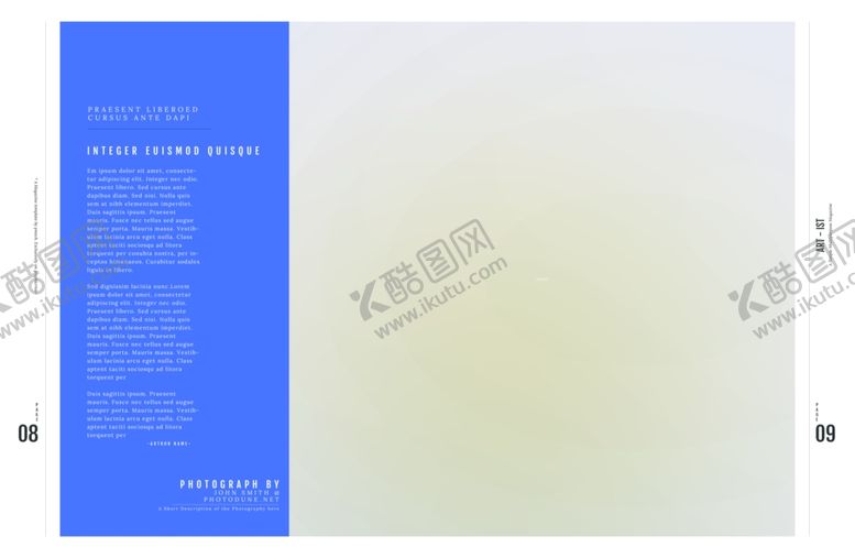 编号：96832601131445563960【酷图网】源文件下载-英文画册 简约艺术 ART  