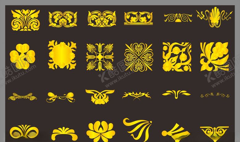 编号：42039909090316193432【酷图网】源文件下载-角花边框花纹花边