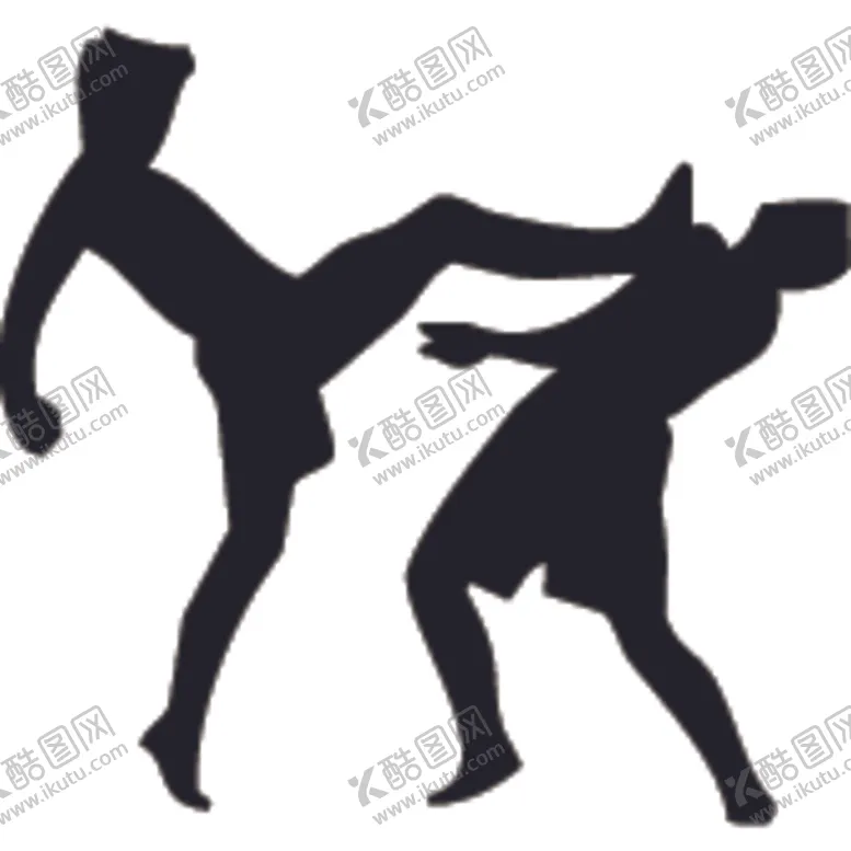 编号：52869904170104287727【酷图网】源文件下载-武术格斗剪影