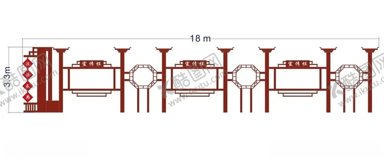 编号：32433109191147234680【酷图网】源文件下载-中国风宣传栏