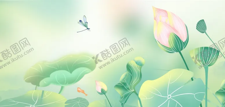 编号：39430904142219455701【酷图网】源文件下载-立夏二十四节气绿色简约背景