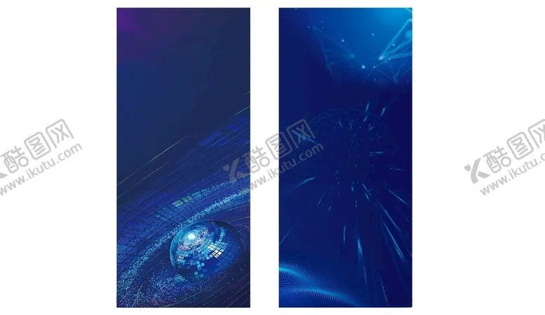 编号：68603702161948096526【酷图网】源文件下载-蓝色展架