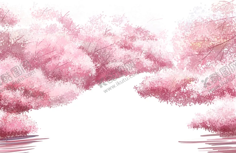 编号：99302010040609191501【酷图网】源文件下载-樱花花海插画清新粉色海报素材