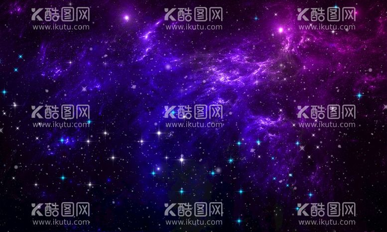 编号：03524910041703468342【酷图网】源文件下载-蓝紫色渐变 宇宙星空