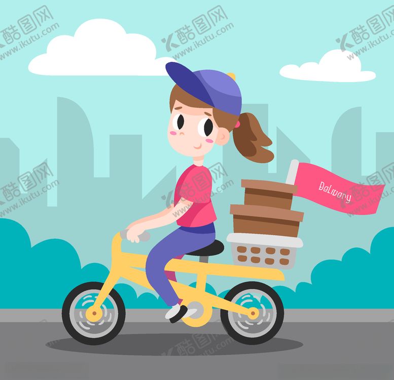 编号：11598105060010423139【酷图网】源文件下载-骑自行车
