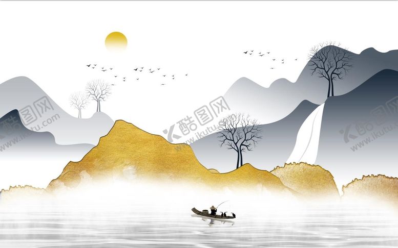 编号：01254910120207420759【酷图网】源文件下载-山水画 