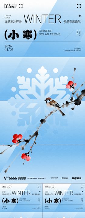 小寒节气系列海报