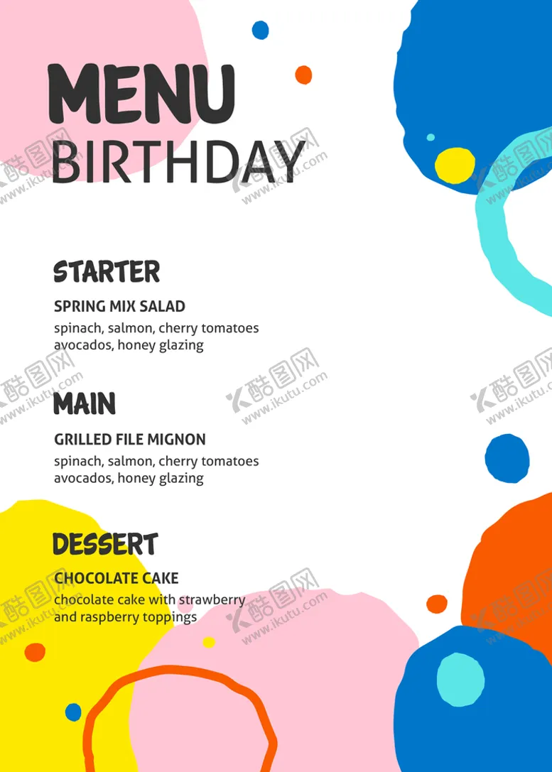 编号：76139409180913372498【酷图网】源文件下载-ins生日宴宝宝宴邀请函海报