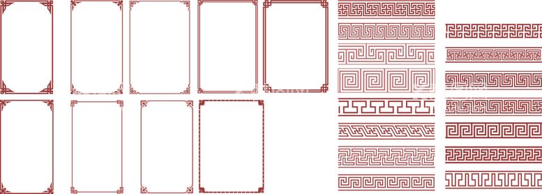 编号：41207912271706514624【酷图网】源文件下载-中式边框花纹