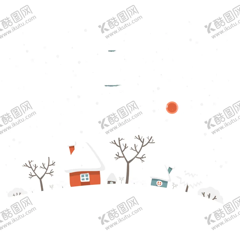 编号：18742501291142367862【酷图网】源文件下载-冬至雪景矢量图