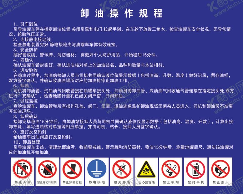 编号：39078310262051016930【酷图网】源文件下载-卸油操作规程