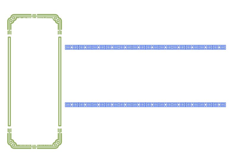 编号：68471009180829208092【酷图网】源文件下载-手绘矢量图中国古风边框元素