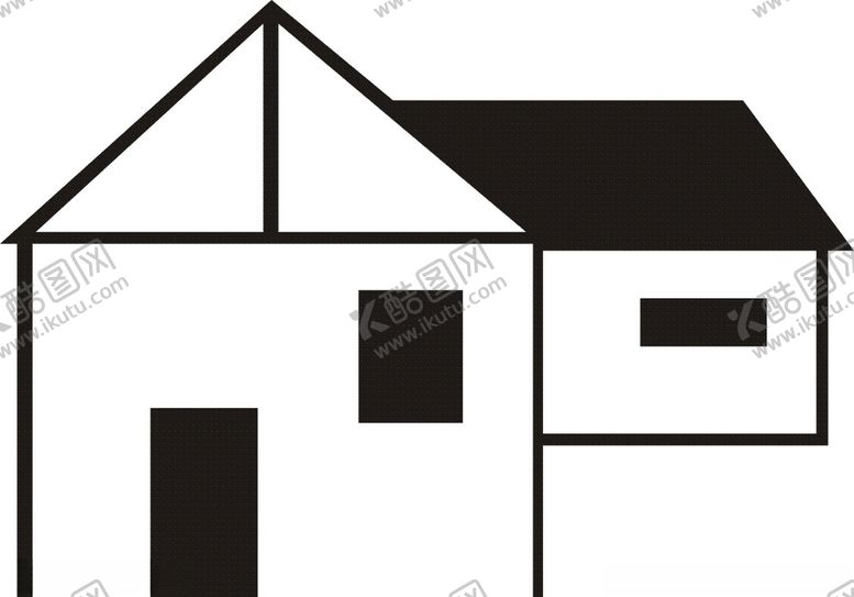 编号：38168610161252231806【酷图网】源文件下载-建筑房屋剪影-20