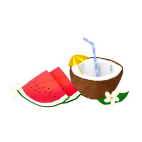 卡通椰子椰子插画