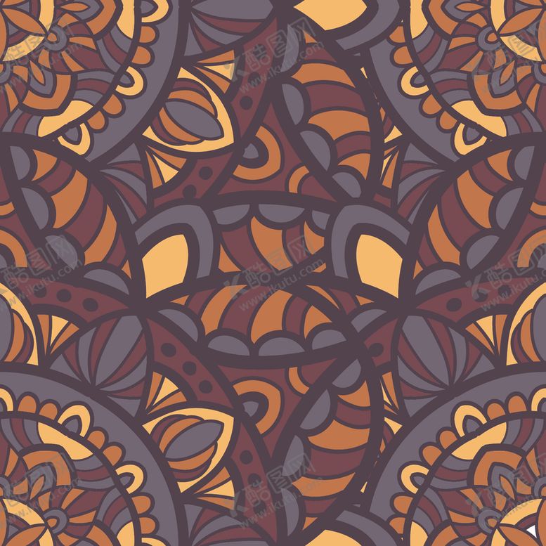 编号：37140909091726249309【酷图网】源文件下载-曼陀罗花纹