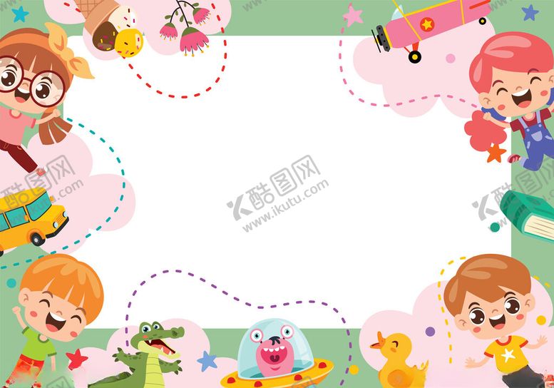 编号：75261604030111042536【酷图网】源文件下载-儿童卡通边框