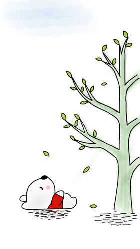 创意落叶小熊